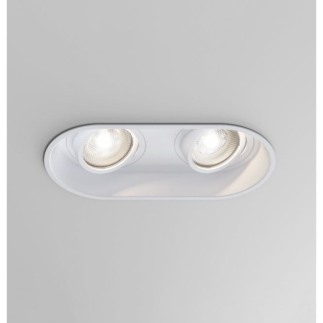 Astro Minima Twin Light Adjustable Down Light In White Finish