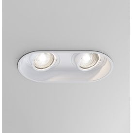 Astro Minima Twin Light Adjustable Down Light In White Finish