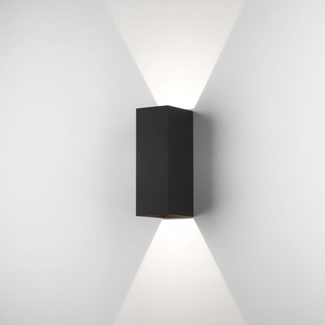 Astro  Oslo 225 LED 2 Light Bathroom Wall Fitting In Textured Black Finish