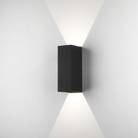 Astro Oslo 225 LED 2 Light Bathroom Wall Fitting In Textured Black Finish
