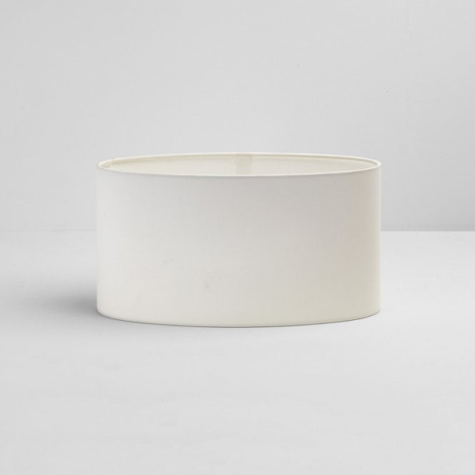 Astro Oval Shaped White Fabric Shade