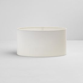 Astro Oval Shaped White Fabric Shade