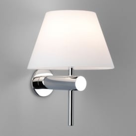 Astro Roma Single Light Bathroom Wall Fitting in Polished Chrome Finish