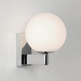 Astro Sagara Single Light Globe Bathroom Wall Fitting In Polished Chrome Finish