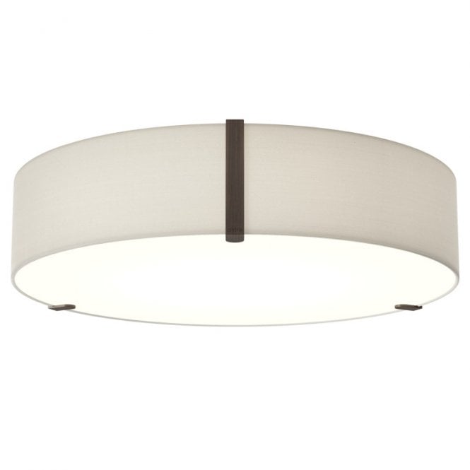 Astro  Salina 3 Light 550mm Round Flush Ceiling Fitting in Putty with Opal Diffuser