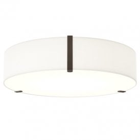 Astro Salina 3 Light 550mm Round Flush Ceiling Fitting in White with Opal Diffuser