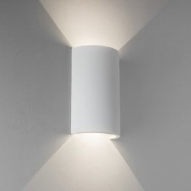 Astro Serifos 170  2 Light LED Ceramic Wall Fitting In White Finish