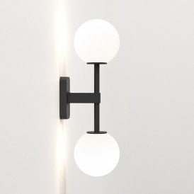 Astro Tacoma Twin Light Wall Fitting Bracket Only in Matt Black Finish