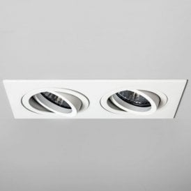 Astro Taro Twin Recessed Adjustable Spot Light in White Finish