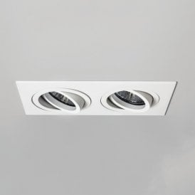 Astro Taro Twin Recessed Adjustable Spot Light in White Finish