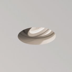 Astro Trimless Adjustable Round 6.8w Integrated LED Recessed Ceiling Downlighter in Matt White Finish