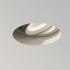 Astro Trimless Adjustable Round 6.8w Integrated LED Recessed Ceiling Downlighter in Matt White Finish