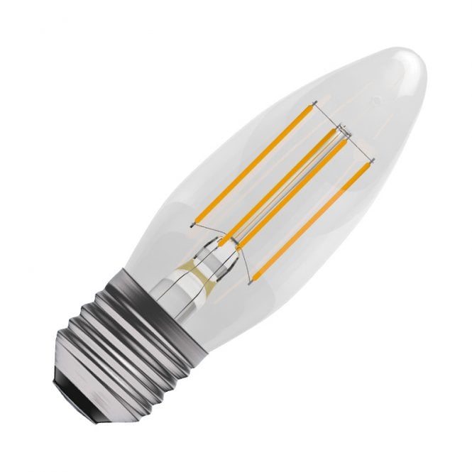 Bell Lighting Bell 4W Cool White 470lm LED Decorative Filament Candle Bulb - Screw Cap