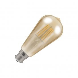Crompton 7.5w Very Warm White Dimmable LED Bayonet Cap Decorative Filament Squirrel Cage Bulb