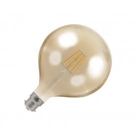 Crompton 7.5w Very Warm White Dimmable LED Decorative Filament 12cm Bayonet Cap Globe Bulb