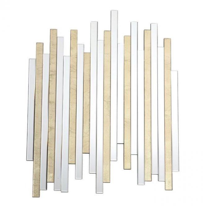Dar Homewares Dar Pimento Decorative Mirror with Gold Leaf Details