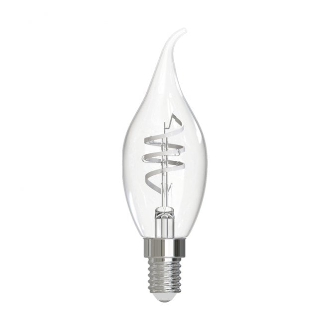 Dar Lighting 4.6W LED Dimmable Decorative Filament Candle Bulb - Small Screw Cap - Pack of 6