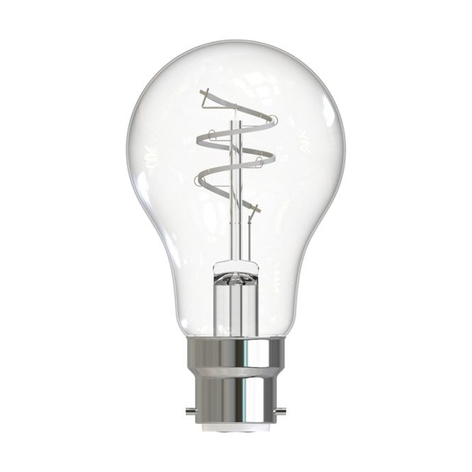 Dar Lighting 4.9W LED Dimmable Decorative Filament GLS Bulb - Bayonet Cap - Pack of 6