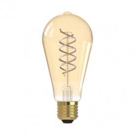 5.5W LED Dimmable Decorative Filament GLS Bulb - Screw Cap - Pack of 6