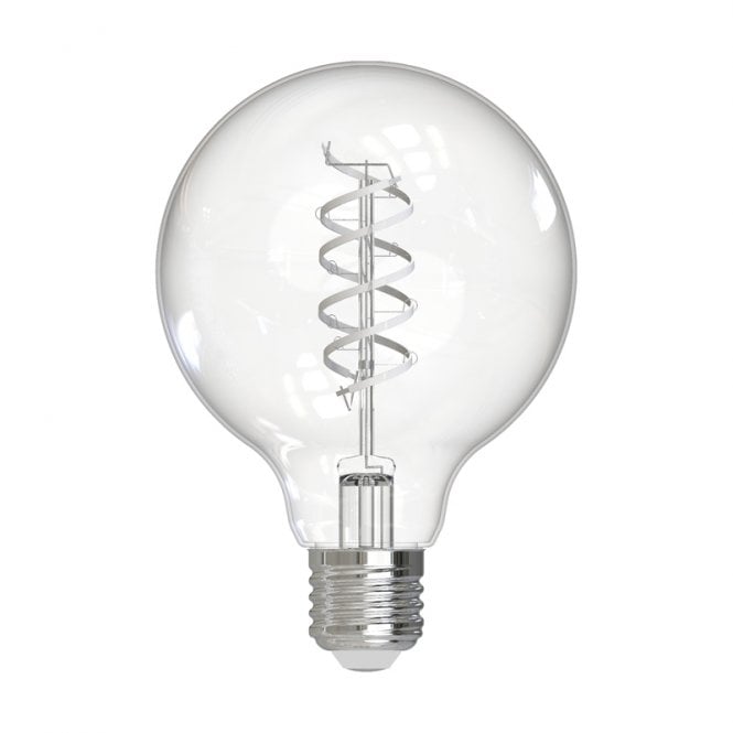Dar Lighting 8W LED Dimmable Decorative Filament Globe - Screw Cap - Pack of 6