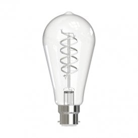 8W LED Dimmable Decorative Filament GLS Bulb - Bayonet Cap - Pack of 6
