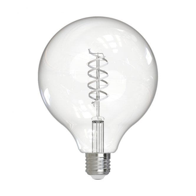 Dar Lighting 8W LED Dimmable Large Decorative Filament Globe - Screw Cap - Pack of 4