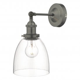 Arvin Single Light Wall Fitting In Antique Chrome Finish