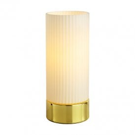 Camille Single Light Touch Table Lamp In Polished Gold Finish