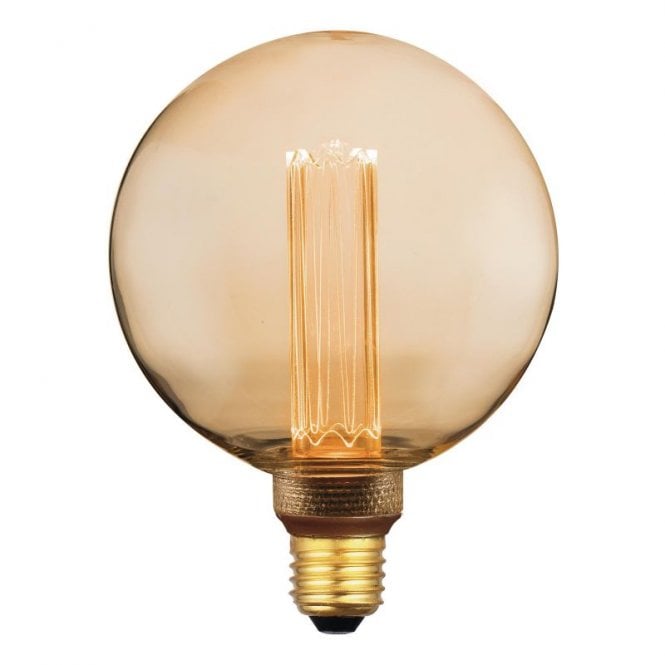 Dar Lighting Dar 3.5W Warm White 120lm Dimmable LED Vintage Decorative Filament Large Globe Bulb - Screw Cap