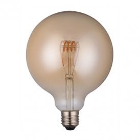Dar 4W Warm White 140lm Dimmable LED Vintage Decorative Filament Globe Bulb - Screw Cap