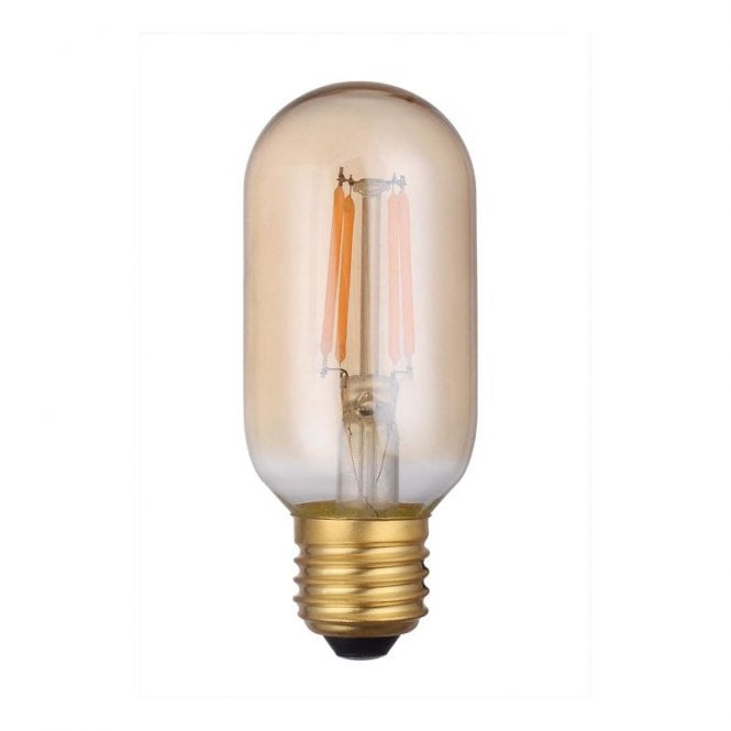 Dar Lighting Dar 4W Warm White 250lm Dimmable LED Vintage Decorative Filament Tubular Bulb - Screw Cap