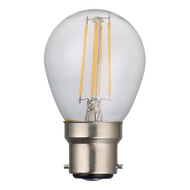 Dar Lighting Dar 4W Warm White 400lm Dimmable LED Decorative Filament Golf Ball Bulb - Bayonet Cap