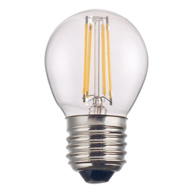 Dar Lighting Dar 4W Warm White 400lm Dimmable LED Decorative Filament Golf Ball Bulb - Screw Cap