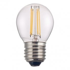 Dar 4W Warm White 400lm Dimmable LED Decorative Filament Golf Ball Bulb - Screw Cap
