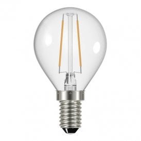 Dar 4W Warm White 400lm Dimmable LED Decorative Filament Golf Ball Bulb - Small Screw Cap