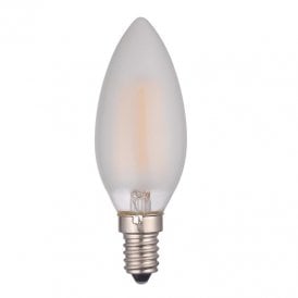 Dar 4W Warm White 450lm LED Frosted Candle Bulb - Small Screw Cap