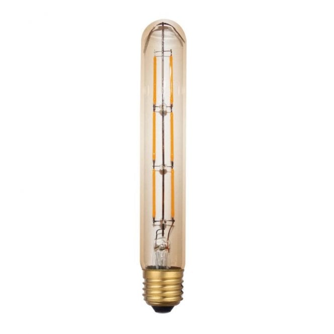 Dar Lighting Dar 6W Warm White 360lm Dimmable LED Vintage Decorative Filament Medium Tubular Bulb - Screw Cap