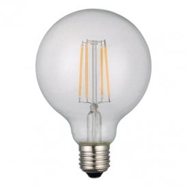 Dar 6W Warm White 700lm Dimmable LED Decorative Filament Medium Globe Bulb - Screw Cap