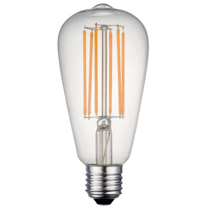 Dar Lighting Dar 7W Warm White 750lm Dimmable LED Decorative Filament Squirrel Cage Bulb - Screw Cap