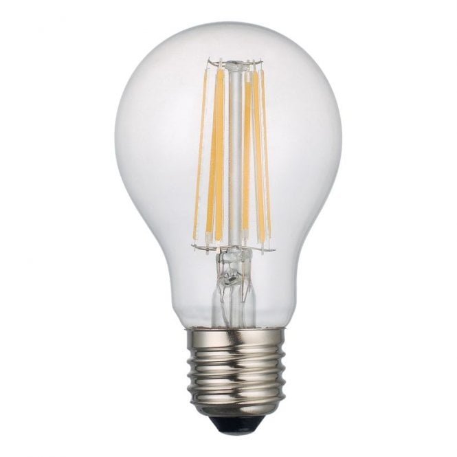 Dar Lighting Dar 8W Cool White 1000lm Dimmable LED Decorative Filament GLS Bulb - Screw Cap