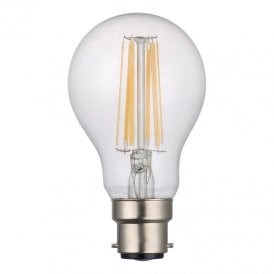 Dar 8W Warm White 950lm Dimmable LED Decorative Filament GLS Bulb - Bayonet Cap