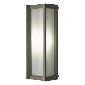 Dar Atala Single Light LED Outdoor Wall Fitting In Black Finish