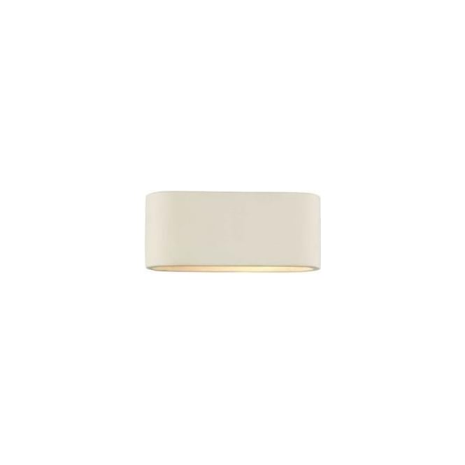 Dar Lighting Dar Axton Small Oval Ceramic Wall Fitting