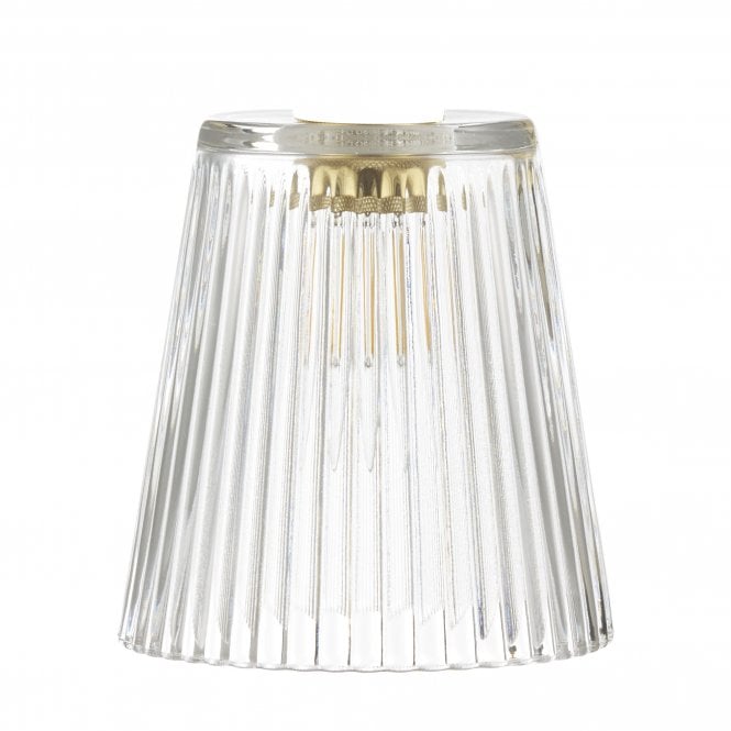 Dar Lighting Dar Easy Fit Ribbed Glass Pendant Accessory Shade Only