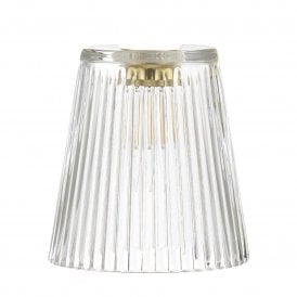 Dar Easy Fit Ribbed Glass Pendant Accessory Shade Only