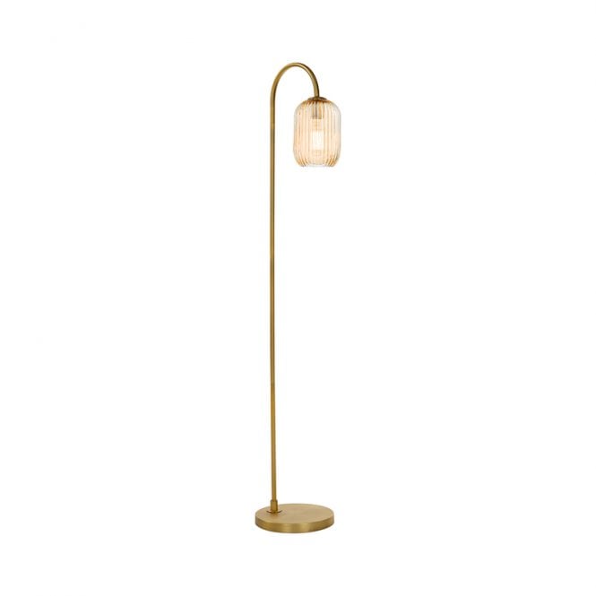 Dar Lighting Dar Idra  Single Light Floor Lamp In Aged Bronze Finish