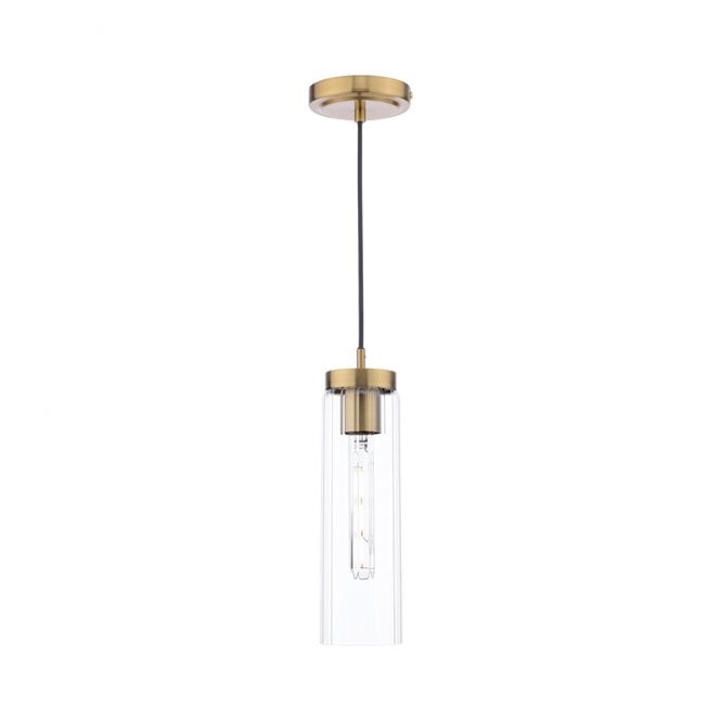 Dar Lighting Dar Jodelle Ceiling Pendant Light In Polished Bronze Finish