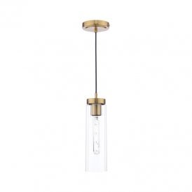 Dar Jodelle Ceiling Pendant Light In Polished Bronze Finish