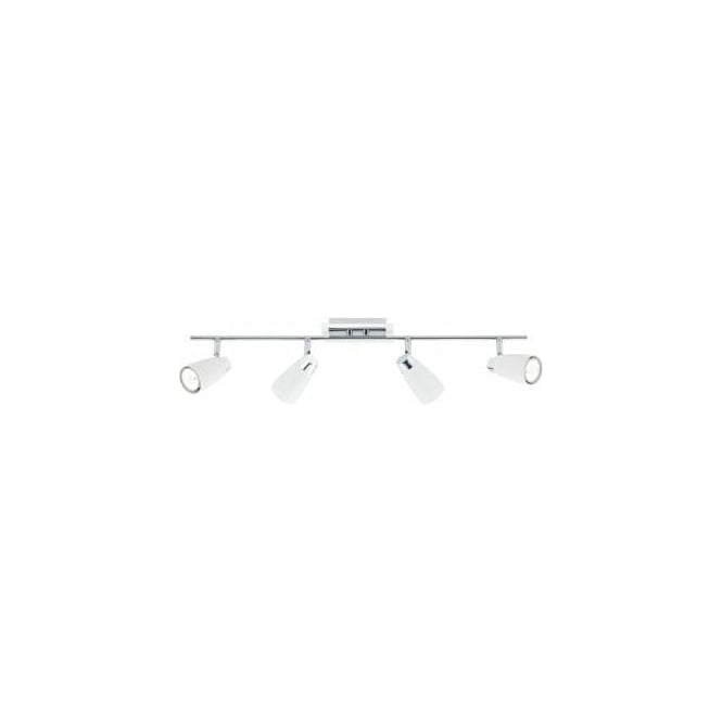 Dar Lighting Dar Loft 4 Light Low Energy Ceiling Fitting in Matt White Finish