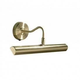 Dar Onedin Switched Picture Light in Satin Brass Finish
